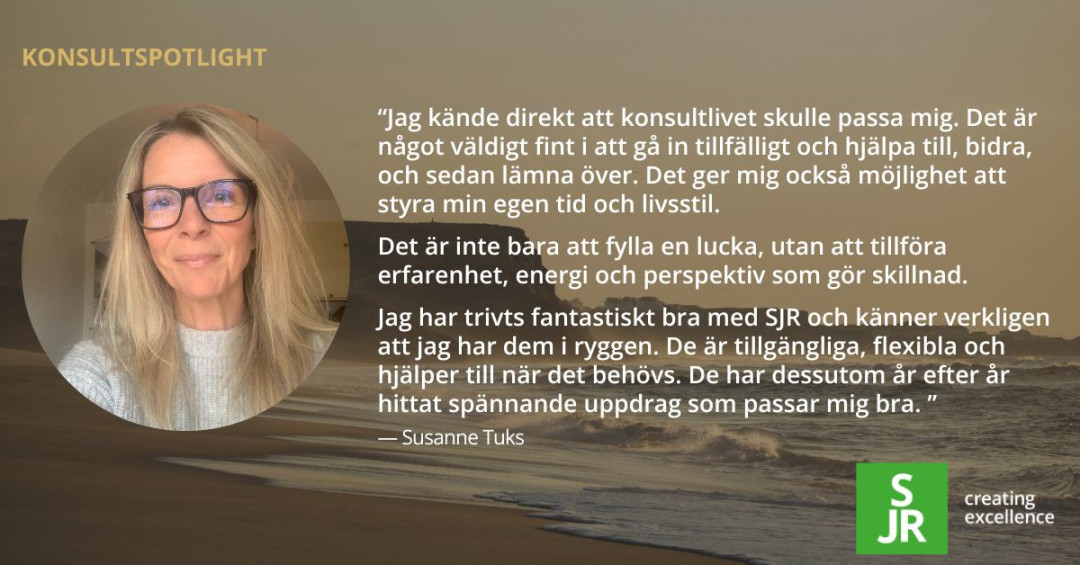 Susanne Tuks – SJR konsultspotlight