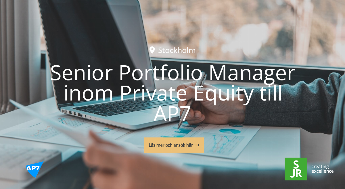 Inom Senior Portfolio Manager inom Private Equity till AP7 - SJR
