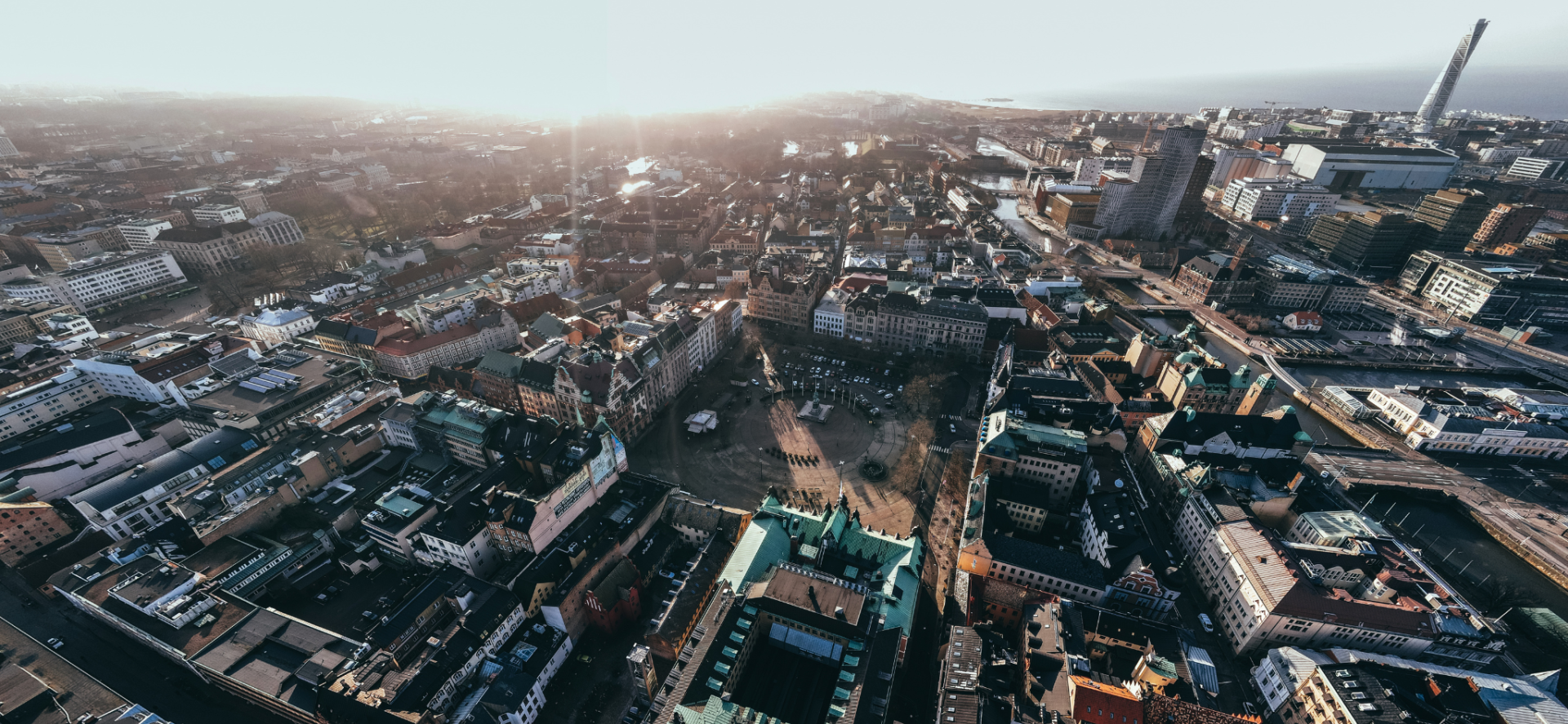 Flygbild Malmö